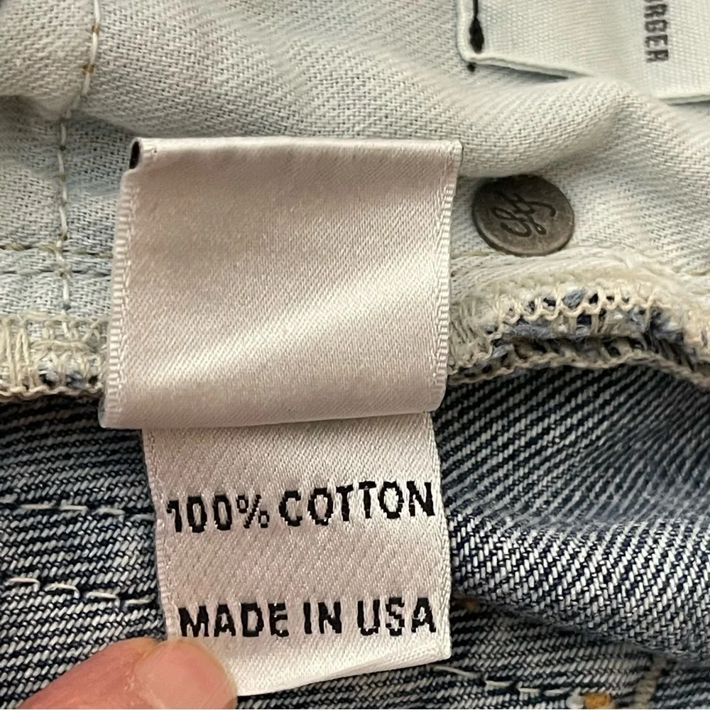 Lovers and Friends Logan Distressed Cropped Raw Edge Denim in Lost Hills preppy